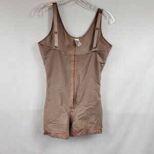 Fajas Super Columbian Full Body Suit Post Surgery Body Shaper Sz 3XL Tan